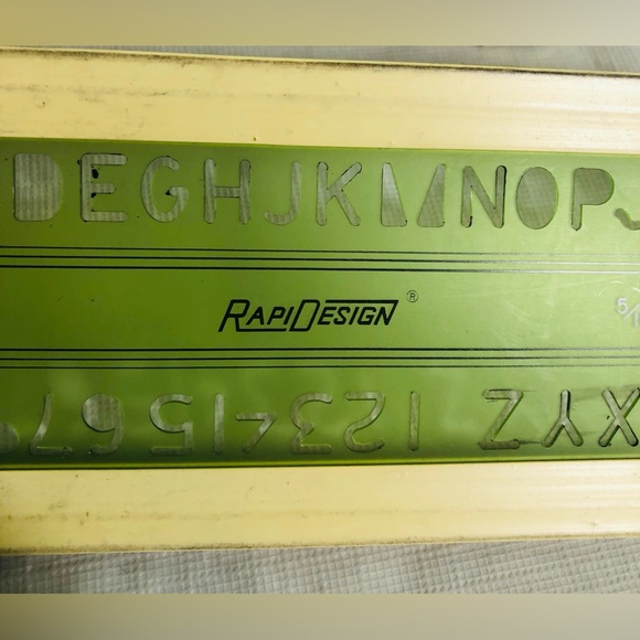 Architectural Drafting Tools Templates Design Drawing Compass 3Side Scale Ruler - Picture 8 of 9